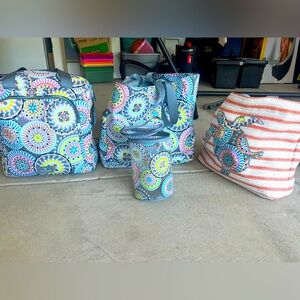 Vera Bradley beach bag set